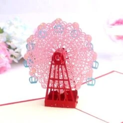 5 Pièces De Couleur - Grande Roue Pop Up Cartes De Vœux Anniversaire, Noël, Anniversaire Carte De Remerciement Pour Maman Papa Ami Sœur épouse, Graduation Sympathy Blank Card, Laser Cut Gift Card With Envelopes -Decoris Boutique 1200x1200 46