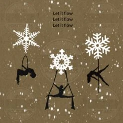 Cartes De Noël Pole Et Sports Aériens - Pole Sports - Pole Dancing - Cerceau Aérien - Tissu Silk - Tissu Aérien - Poledance - Noël - Cartes De Voeux - 6 Cartes Différentes - Avec Enveloppe - Sportpostcards -Decoris Boutique 1200x1200 60