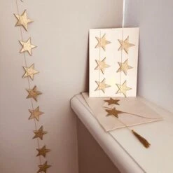 Ensemble De Cartes De Vœux Durables Luna-Leena + Guirlande D'étoiles Dorées - Papier écologique - Fait à La Main Au Népal - Mariage, Noël, Naissance, Rétablissement Bientôt, Baby Shower, Anniversaire, Condoléances, Nouvel An.. -Decoris Boutique 1200x1200 73