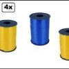 4x Ruban De Curling Bleu/jaune 5mmx500mètre + Porte-clés Smiley| Marque Cotton Bleu |ruban De Curling | Ruban Curl Noël Thème Fête Décoration Cadeau Ruban Curl. -Decoris Boutique 1200x554