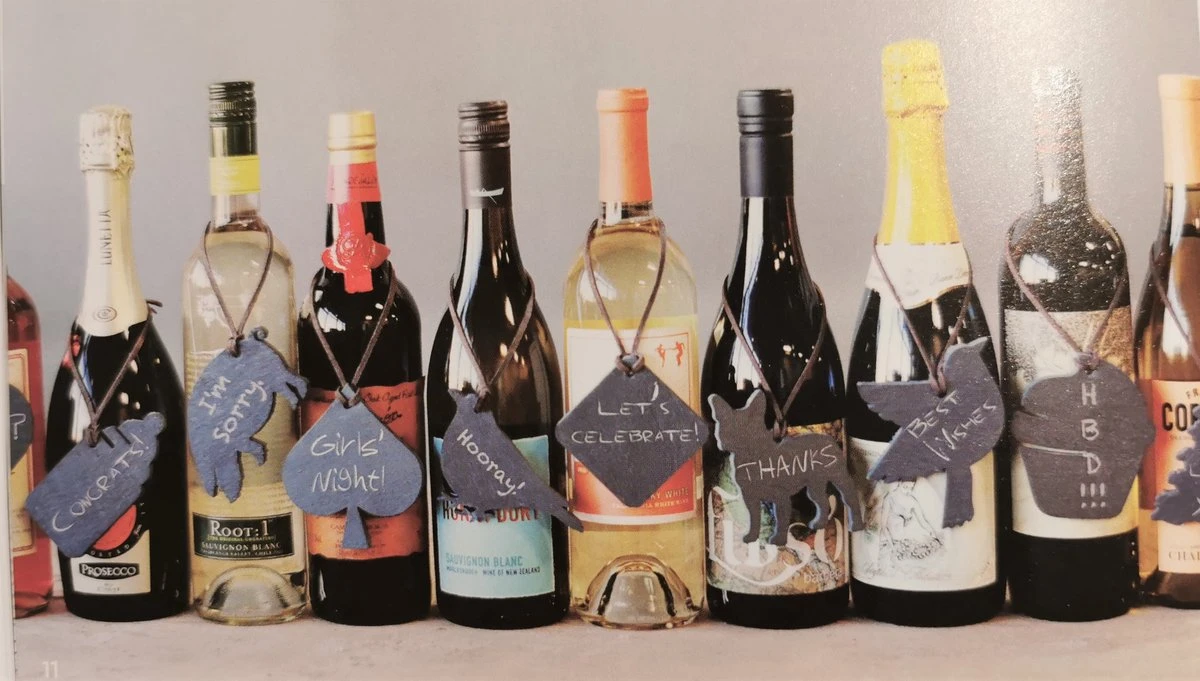 Sparq Home - Pierre à Savon - Note De Vin Duif - Emballage De Vin - Emballage Cadeau - Noël 5 Sparq Home - Pierre à Savon - Note De Vin Duif - Emballage De Vin - Emballage Cadeau - Noël – Image 3