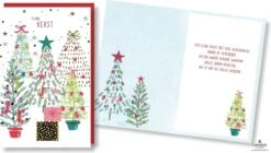 Cartes Lannoo • Cartes De Noël Doubles De Luxe • 6 Pièces • Estampage à La Feuille Goudor • Gaufrage/gaufrage • Noël • 6 X €2.95