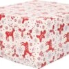 1x Rouleau De Papier D'emballage De Noël Imprimé Blanc / Rouge 2,5 X 0, 7m Op Rol De 70 Grammes - Papier Cadeau De Qualité Papier De Luxe / Papier D'emballage - Noël -Decoris Boutique 1200x686 3