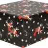 1x Rouleaux De Papier Cadeau Noël /papier Cadeau Noir/renne Amusant 2,5 0 0,7 Cm - Papier De Luxe Qualité Papier Noël - Noël