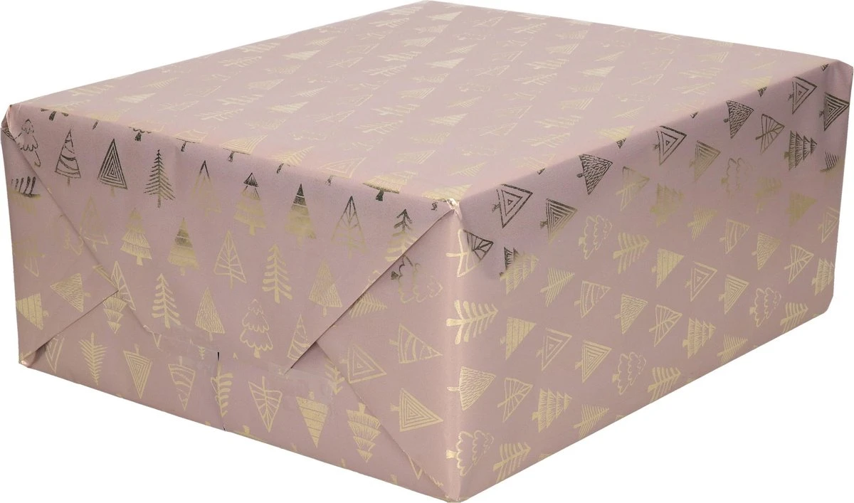 3x Rouleaux De Papier D'emballage De Noël /papier Cadeau Rose/arbres Dorés 2,5 0 0,7 Cm - Papier De Noël De Qualité De Papier De Luxe - Noël 3 3x Rouleaux De Papier D'emballage De Noël /papier Cadeau Rose/arbres Dorés 2,5 0 0,7 Cm - Papier De Noël De Qualité De Papier De Luxe - Noël