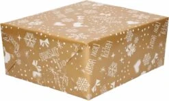 4x Rouleaux De Papier D'emballage De Noël /papier Cadeau Or/argent 2,5 0 0,7 Cm - Papier De Luxe De Qualité Papier De Noël - Noël