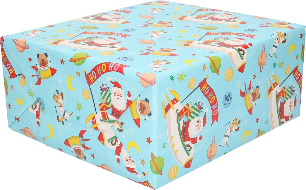 Papier D'emballage De Noël /papier Cadeau Père Noël Volant 200 X 70 Cm - Rouleaux De Papier Cadeau De Noël 3 Papier D'emballage De Noël /papier Cadeau Père Noël Volant 200 X 70 Cm - Rouleaux De Papier Cadeau De Noël