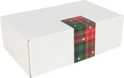 Autocollant De Fermeture - Eve De Noël - 200x60mm - Papier + PE - Rouge/vert - Value Pack - 9 X Rouleau De 100 Pièces