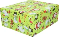 2x Rouleaux De Papier Cadeau De Noël/papier Cadeau Cerf 200 X 70 Cm - Rouleaux De Papier Cadeau De Noël