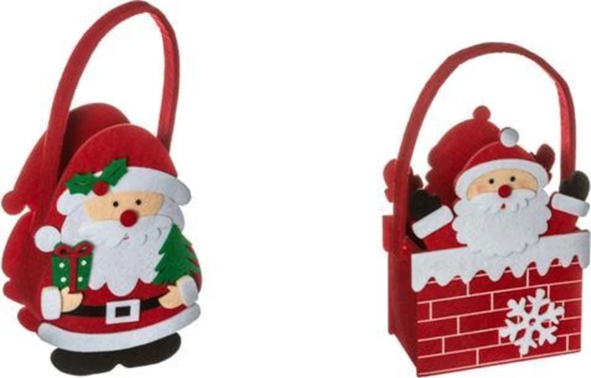 Konges Sløjd Sac De Noël En Feutre Lot De 2 - Sac D'emballage - Sac Cadeau - Feutre - Père Noël - 2 Pièces - H20 Cm 5 Konges Sløjd Sac De Noël En Feutre Lot De 2 - Sac D'emballage - Sac Cadeau - Feutre - Père Noël - 2 Pièces - H20 Cm – Image 3