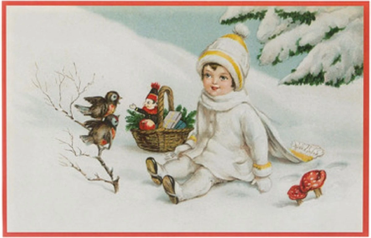 Cartes De Noël Nostalgiques - 8 Pièces - SB - Images Vintage Classiques - Hiver - Neige - Festive - Tour De L'année - Cartes De Noël Anciennes Brocante 9 Cartes De Noël Nostalgiques - 8 Pièces - SB - Images Vintage Classiques - Hiver - Neige - Festive - Tour De L'année - Cartes De Noël Anciennes Brocante – Image 7