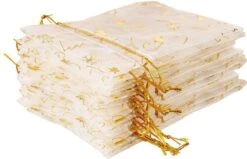 Sacs De Noël Organza | 15 X 20 Cm | 10 Pièces | Ecru Or Argent | Emballage De Noël Décoration De Décorations De Noël Décorations De Noël -Decoris Boutique 1200x774 4