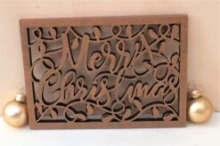 Cartes De Noël De Luxe En Bois 5 Pièces Avec Enveloppe Bronze Lasered Christmas Wishes Cartes De Vœux Originales En Bois 10x14 Cm à La Handgemaakt