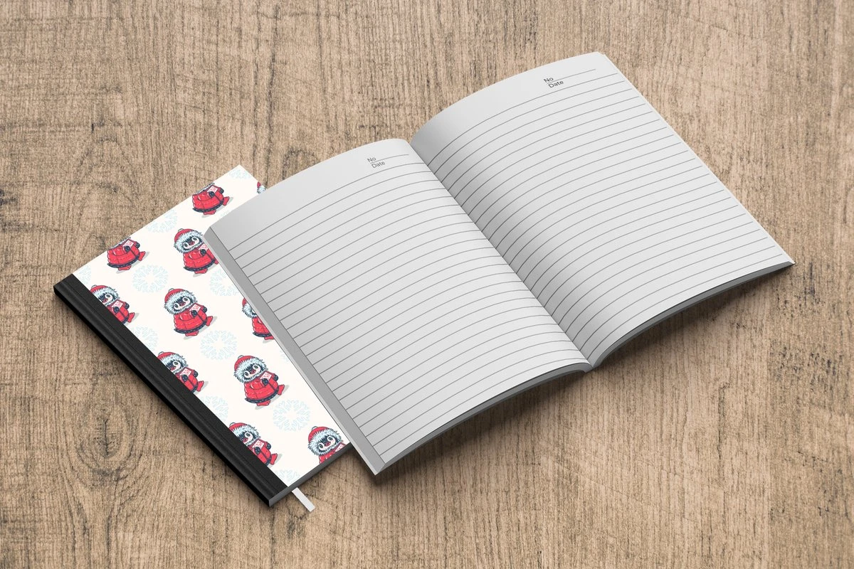 Carnet - Cahier - Pingouin - Neige - Lettre - Noël - Motifs - Carnet - Format A5 - Bloc-notes - Noël - Cadeau - Cadeau De Noël Homme, Femme Et Enfant 7 Carnet - Cahier - Pingouin - Neige - Lettre - Noël - Motifs - Carnet - Format A5 - Bloc-notes - Noël - Cadeau - Cadeau De Noël Homme, Femme Et Enfant – Image 5