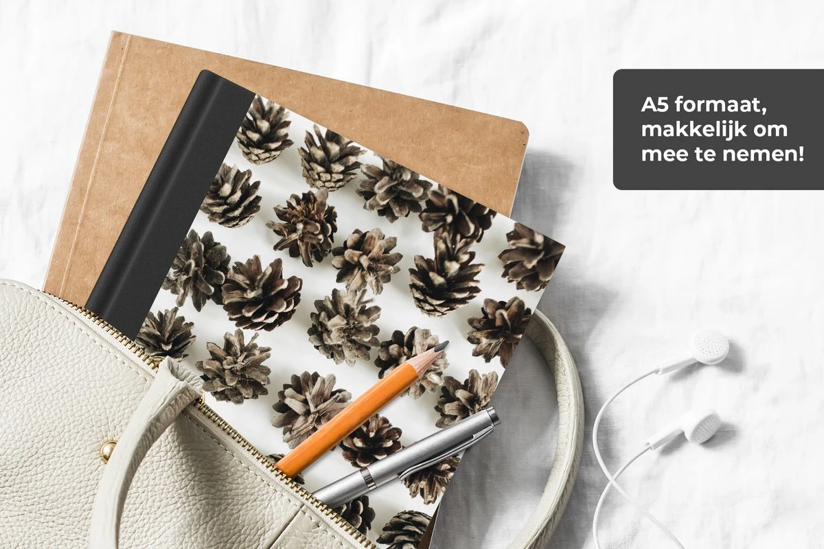 Carnet - Cahier - Pommes De Pin - Hiver - Wit - Carnet - Format A5 - Bloc-notes - Noël - Cadeau - Cadeau De Noël Pour Homme, Femme Et Enfant 7 Carnet - Cahier - Pommes De Pin - Hiver - Wit - Carnet - Format A5 - Bloc-notes - Noël - Cadeau - Cadeau De Noël Pour Homme, Femme Et Enfant – Image 5