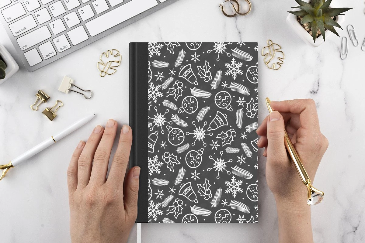 Carnet - Cahier - Motifs - Noël - Décoration - Carnet - Format A5 - Bloc-notes - Noël - Cadeau - Cadeau De Noël Homme, Femme Et Enfant 4 Carnet - Cahier - Motifs - Noël - Décoration - Carnet - Format A5 - Bloc-notes - Noël - Cadeau - Cadeau De Noël Homme, Femme Et Enfant – Image 2