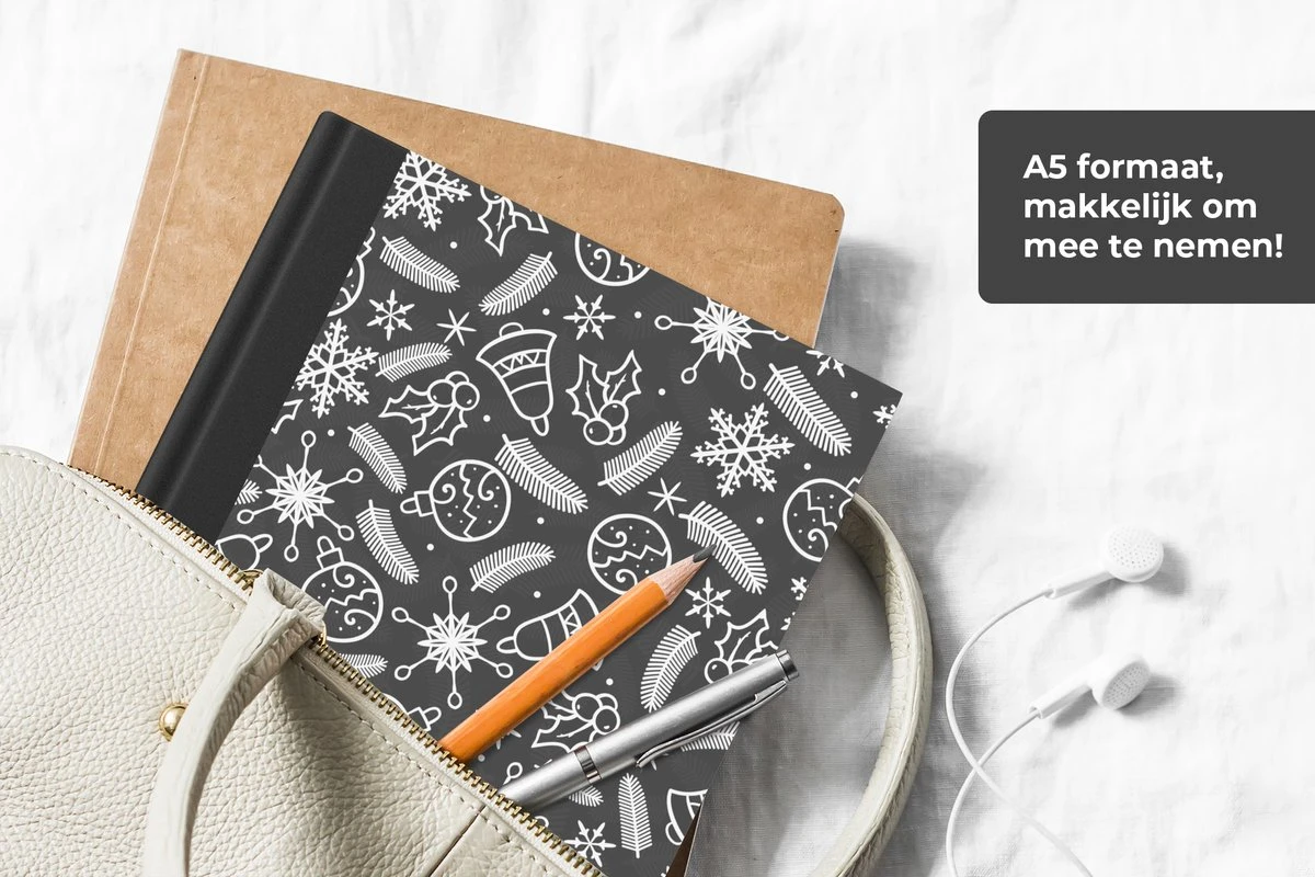 Carnet - Cahier - Motifs - Noël - Décoration - Carnet - Format A5 - Bloc-notes - Noël - Cadeau - Cadeau De Noël Homme, Femme Et Enfant 5 Carnet - Cahier - Motifs - Noël - Décoration - Carnet - Format A5 - Bloc-notes - Noël - Cadeau - Cadeau De Noël Homme, Femme Et Enfant – Image 3