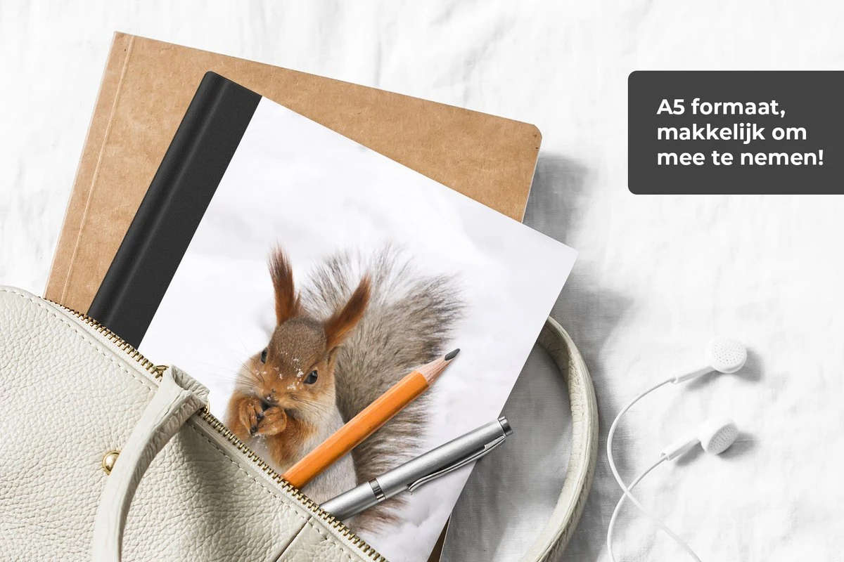 Cahier - Carnet D'écriture - Écureuil - Animal - Neige - Carnet - Format A5 - Bloc-notes - Noël - Cadeau - Cadeau De Noël Homme, Femme Et Enfant 7 Cahier - Carnet D'écriture - Écureuil - Animal - Neige - Carnet - Format A5 - Bloc-notes - Noël - Cadeau - Cadeau De Noël Homme, Femme Et Enfant – Image 5