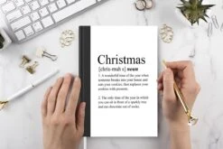 Cahier - Cahier D'écriture - Définition De Noël - Noël - Citations - Dictionnaire - Proverbes - Cahier - Format A5 - Bloc-notes - Noël - Cadeau - Cadeau De Noël Pour Hommes, Femmes Et Enfants -Decoris Boutique 1200x800 1115