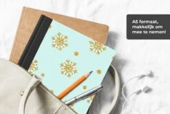 Carnet - Cahier - Noël - Motif - Neige - Or - Carnet - Taille A5 - Bloc-notes - Noël - Cadeau - Cadeau De Noël Pour Hommes, Femmes Et Enfants -Decoris Boutique 1200x800 1126