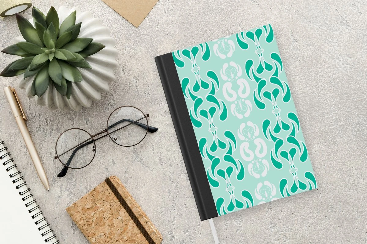 Carnet - Carnet D'écriture - Hiver - Turquoise - Design - Carnet - Format A5 - Bloc-notes - Noël - Cadeau - Cadeau De Noël Homme, Femme Et Enfant 5 Carnet - Carnet D'écriture - Hiver - Turquoise - Design - Carnet - Format A5 - Bloc-notes - Noël - Cadeau - Cadeau De Noël Homme, Femme Et Enfant – Image 3