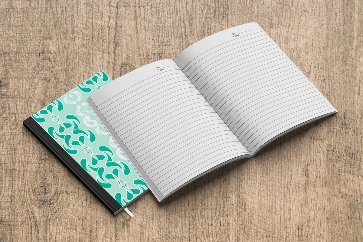 Carnet - Carnet D'écriture - Hiver - Turquoise - Design - Carnet - Format A5 - Bloc-notes - Noël - Cadeau - Cadeau De Noël Homme, Femme Et Enfant 8 Carnet - Carnet D'écriture - Hiver - Turquoise - Design - Carnet - Format A5 - Bloc-notes - Noël - Cadeau - Cadeau De Noël Homme, Femme Et Enfant – Image 6
