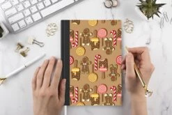 Cahier - Cahier D'écriture - Noël - Biscuits - Snoep - Patrons - Cahier - Format A5 - Bloc-notes - Cadeaux Sinterklaas - Cadeaux Pour Enfants - Cadeaux Chaussures - Petits Cadeaux -Decoris Boutique 1200x800 165