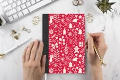 Carnet - Cahier - Motifs - Noël - Fête - Fête - Carnet - Format A5 - Bloc-notes - Noël - Cadeau - Cadeau De Noël Pour Hommes, Femmes Et Enfants -Decoris Boutique 1200x800 192