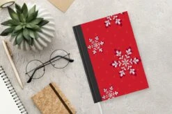 Carnet - Cahier - Motifs - Noël - Argent - Plantes - Carnet - Format A5 - Bloc-notes - Noël - Cadeau - Cadeau De Noël Homme, Femme Et Enfant -Decoris Boutique 1200x800 198
