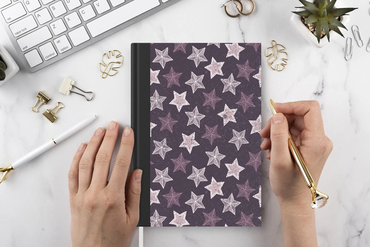 Cahier - Cahier D'écriture - Motifs - Noël - Étoiles - Cahier - Format A5 - Bloc-notes - Cadeaux Sinterklaas - Cadeaux Pour Enfants - Cadeaux Chaussures - Petits Cadeaux 4 Cahier - Cahier D'écriture - Motifs - Noël - Étoiles - Cahier - Format A5 - Bloc-notes - Cadeaux Sinterklaas - Cadeaux Pour Enfants - Cadeaux Chaussures - Petits Cadeaux – Image 2