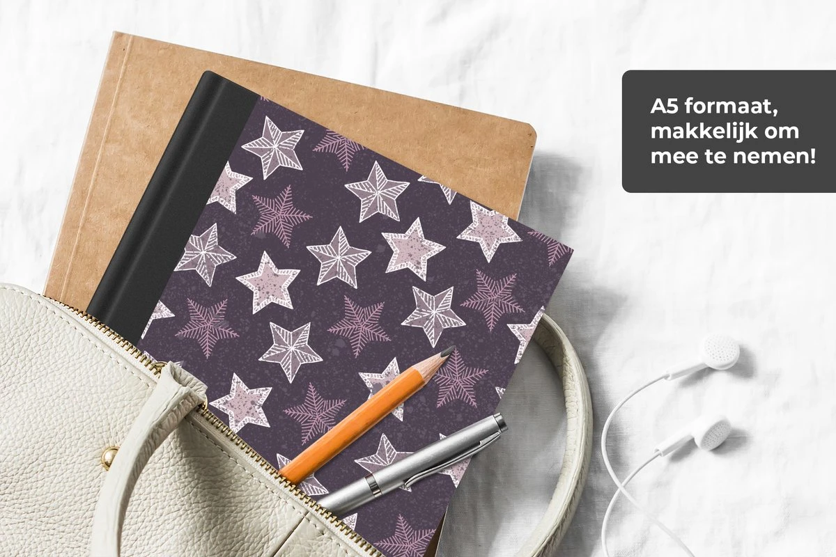 Cahier - Cahier D'écriture - Motifs - Noël - Étoiles - Cahier - Format A5 - Bloc-notes - Cadeaux Sinterklaas - Cadeaux Pour Enfants - Cadeaux Chaussures - Petits Cadeaux 8 Cahier - Cahier D'écriture - Motifs - Noël - Étoiles - Cahier - Format A5 - Bloc-notes - Cadeaux Sinterklaas - Cadeaux Pour Enfants - Cadeaux Chaussures - Petits Cadeaux – Image 6