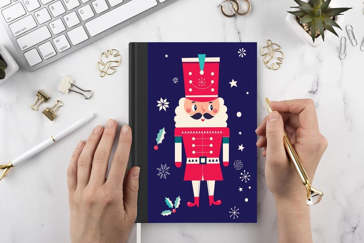 Carnet - Carnet - Père Noël - Noël - Houx - Neige - Carnet - Taille A5 - Bloc-notes - Noël - Cadeau - Cadeau De Noël Pour Hommes, Femmes Et Enfants 8 Carnet - Carnet - Père Noël - Noël - Houx - Neige - Carnet - Taille A5 - Bloc-notes - Noël - Cadeau - Cadeau De Noël Pour Hommes, Femmes Et Enfants – Image 6