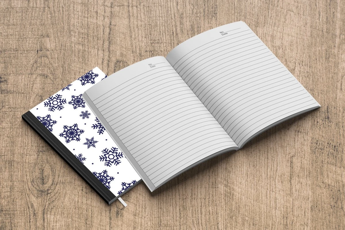 Carnet - Cahier - Flocon De Neige - Hiver - Motif - Carnet - Format A5 - Bloc-notes - Noël - Cadeau - Cadeau De Noël Pour Hommes, Femmes Et Enfants 7 Carnet - Cahier - Flocon De Neige - Hiver - Motif - Carnet - Format A5 - Bloc-notes - Noël - Cadeau - Cadeau De Noël Pour Hommes, Femmes Et Enfants – Image 5