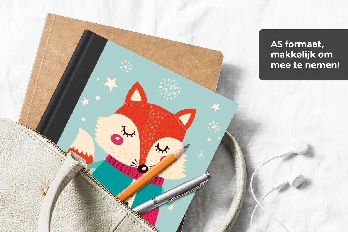 Carnet - Cahier - Renard - Neige - Noël - Hiver - Froid - Carnet - Format A5 - Bloc-notes - Noël - Cadeau - Cadeau De Noël Pour Hommes, Femmes Et Enfants 4 Carnet - Cahier - Renard - Neige - Noël - Hiver - Froid - Carnet - Format A5 - Bloc-notes - Noël - Cadeau - Cadeau De Noël Pour Hommes, Femmes Et Enfants – Image 2