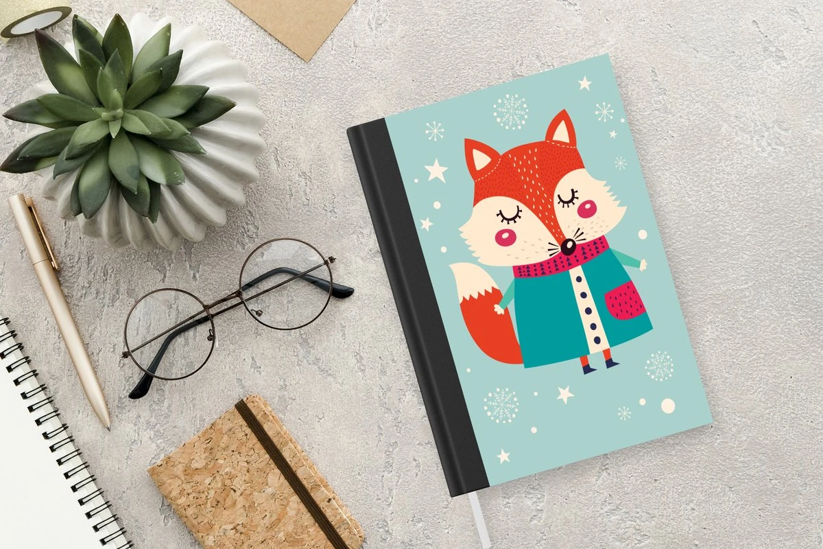 Carnet - Cahier - Renard - Neige - Noël - Hiver - Froid - Carnet - Format A5 - Bloc-notes - Noël - Cadeau - Cadeau De Noël Pour Hommes, Femmes Et Enfants 6 Carnet - Cahier - Renard - Neige - Noël - Hiver - Froid - Carnet - Format A5 - Bloc-notes - Noël - Cadeau - Cadeau De Noël Pour Hommes, Femmes Et Enfants – Image 4