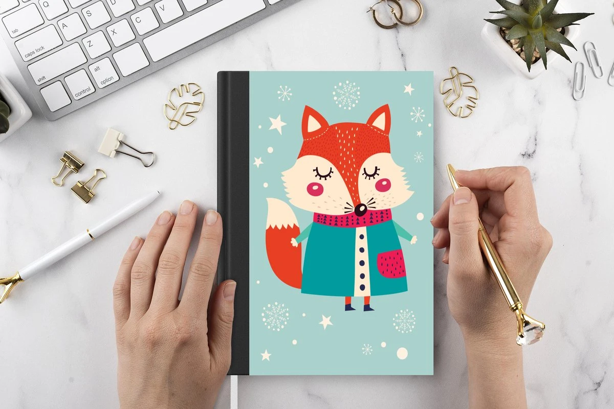 Carnet - Cahier - Renard - Neige - Noël - Hiver - Froid - Carnet - Format A5 - Bloc-notes - Noël - Cadeau - Cadeau De Noël Pour Hommes, Femmes Et Enfants 7 Carnet - Cahier - Renard - Neige - Noël - Hiver - Froid - Carnet - Format A5 - Bloc-notes - Noël - Cadeau - Cadeau De Noël Pour Hommes, Femmes Et Enfants – Image 5