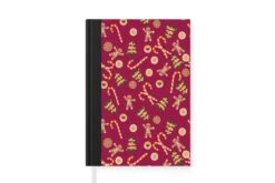Carnet - Cahier - Noël - Canne En Bonbon - Pain D'épice - Patrons - Carnet - Format A5 - Bloc-notes - Noël - Cadeau - Cadeau De Noël Homme, Femme Et Enfant