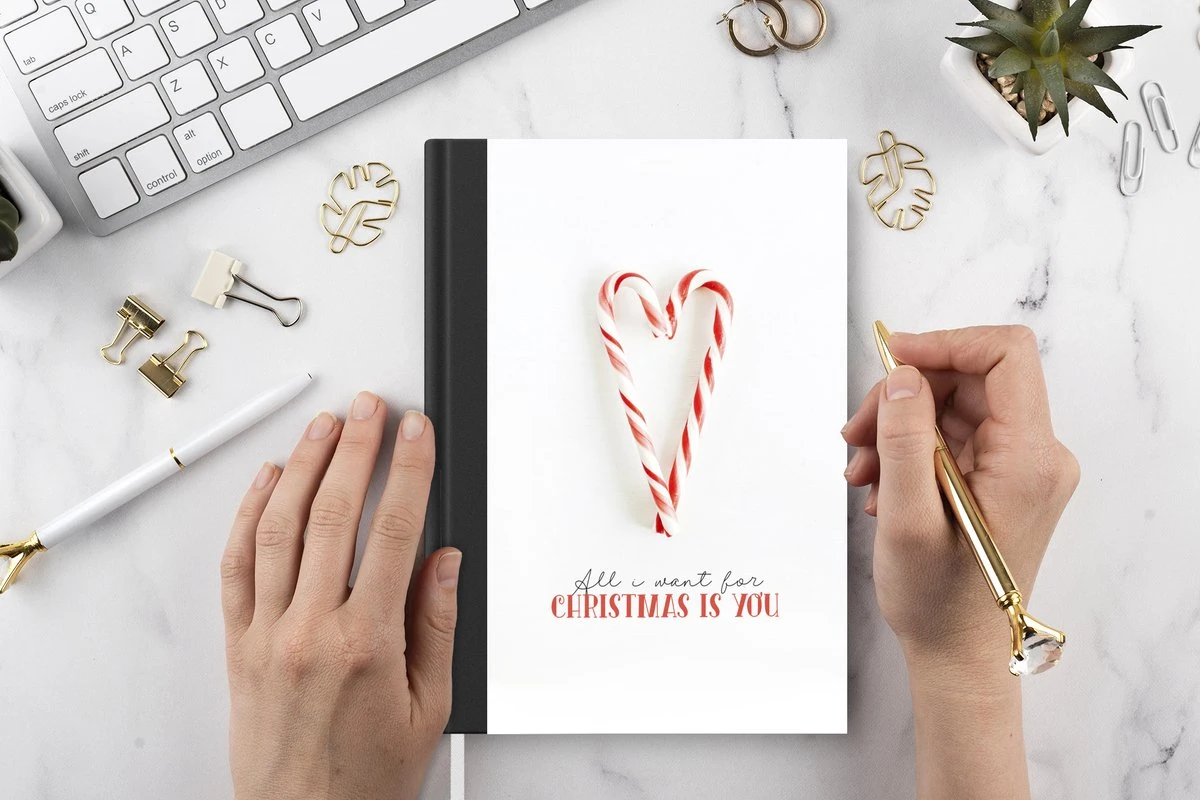 Carnet - Carnet D'écriture - Hiver - Citation - Canne En Bonbon - Carnet - Taille A5 - Bloc-notes - Noël - Cadeau - Cadeau De Noël Pour Hommes, Femmes Et Enfants 5 Carnet - Carnet D'écriture - Hiver - Citation - Canne En Bonbon - Carnet - Taille A5 - Bloc-notes - Noël - Cadeau - Cadeau De Noël Pour Hommes, Femmes Et Enfants – Image 3