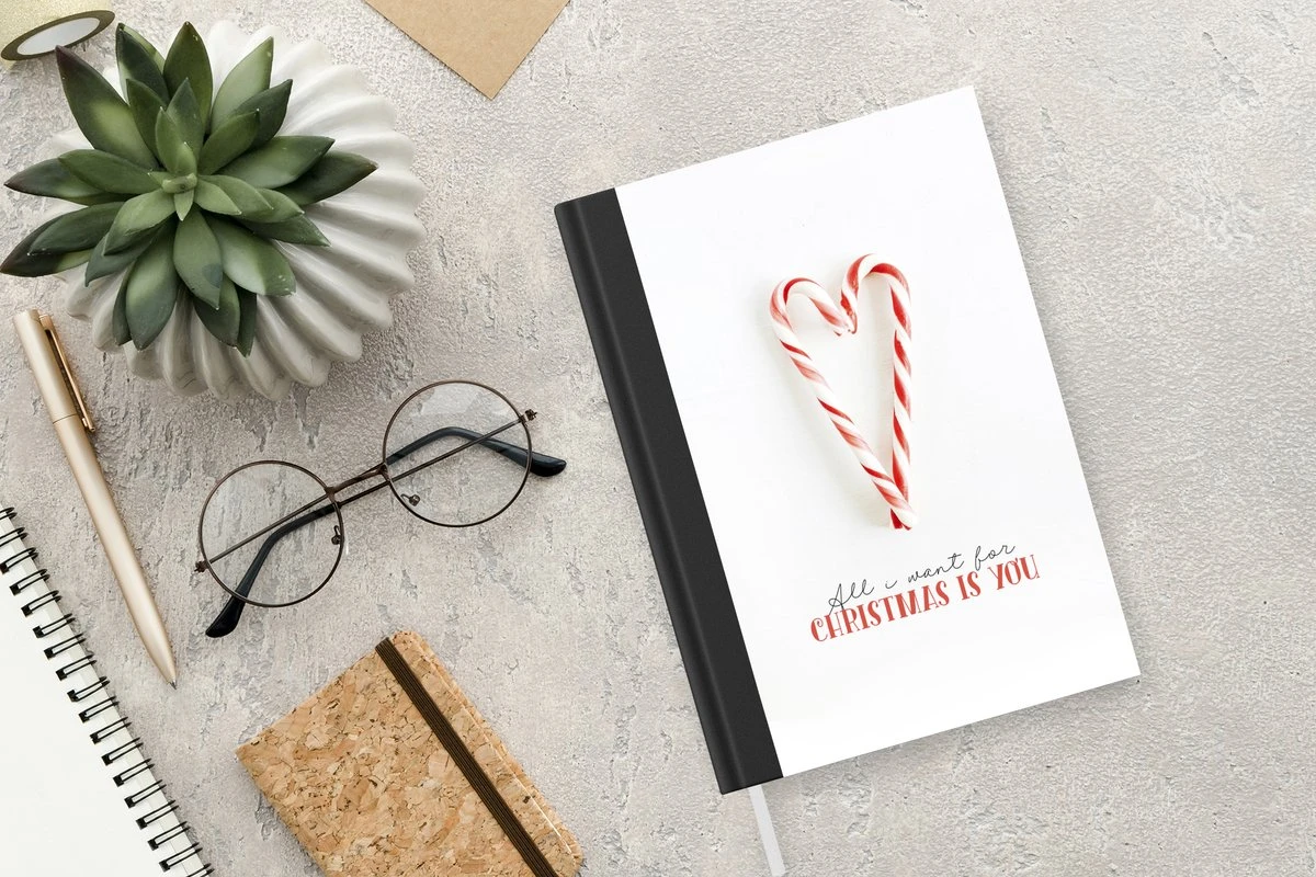 Carnet - Carnet D'écriture - Hiver - Citation - Canne En Bonbon - Carnet - Taille A5 - Bloc-notes - Noël - Cadeau - Cadeau De Noël Pour Hommes, Femmes Et Enfants 6 Carnet - Carnet D'écriture - Hiver - Citation - Canne En Bonbon - Carnet - Taille A5 - Bloc-notes - Noël - Cadeau - Cadeau De Noël Pour Hommes, Femmes Et Enfants – Image 4