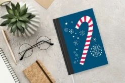 Carnet - Cahier - Canne En Bonbon - Flocon De Neige - Noël - Neige - Carnet - Format A5 - Bloc-notes - Noël - Cadeau - Cadeau De Noël Pour Hommes, Femmes Et Enfants -Decoris Boutique 1200x800 392