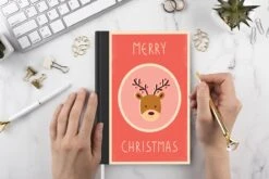 Carnet - Cahier - Renne - Citations - Noël - Joyeux Noël - Rouge - Vintage - Carnet - Format A5 - Bloc-notes - Noël - Cadeau - Cadeau De Noël Pour Hommes, Femmes Et Enfants -Decoris Boutique 1200x800 398