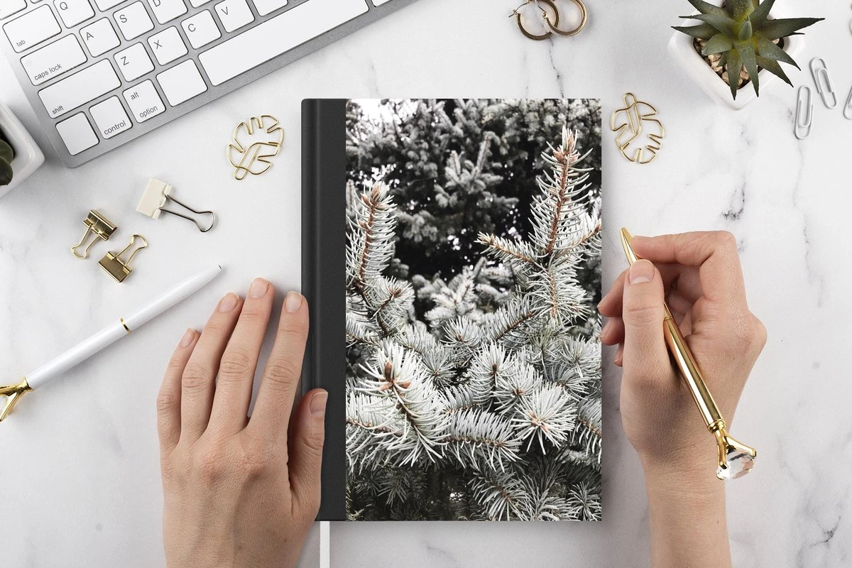 Carnet - Cahier - Hiver - Arbre - Branches - Carnet - Format A5 - Bloc-notes - Noël - Cadeau - Cadeau De Noël Pour Hommes, Femmes Et Enfants 7 Carnet - Cahier - Hiver - Arbre - Branches - Carnet - Format A5 - Bloc-notes - Noël - Cadeau - Cadeau De Noël Pour Hommes, Femmes Et Enfants – Image 5