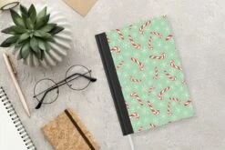 Carnet - Cahier - Canne En Bonbon - Noël - Flocon De Neige - Motifs - Carnet - Format A5 - Bloc-notes - Noël - Cadeau - Cadeau De Noël Pour Hommes, Femmes Et Enfants -Decoris Boutique 1200x800 481