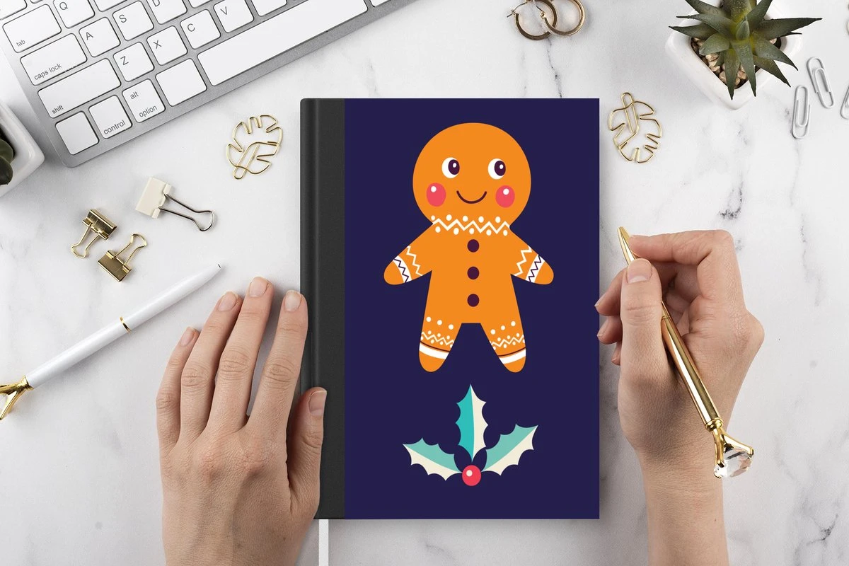 Carnet - Cahier - Illustration De Noël - Art - Noël - Carnet - Taille A5 - Bloc-notes - Noël - Cadeau - Cadeau De Noël Pour Hommes, Femmes Et Enfants 4 Carnet - Cahier - Illustration De Noël - Art - Noël - Carnet - Taille A5 - Bloc-notes - Noël - Cadeau - Cadeau De Noël Pour Hommes, Femmes Et Enfants – Image 2