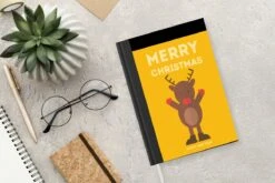 Carnet - Cahier - Noël - Citations - Illustration - Renne - Joyeux Noël - Jaune - Carnet - Format A5 - Bloc-notes - Noël - Cadeau - Cadeau De Noël Pour Hommes, Femmes Et Enfants -Decoris Boutique 1200x800 50