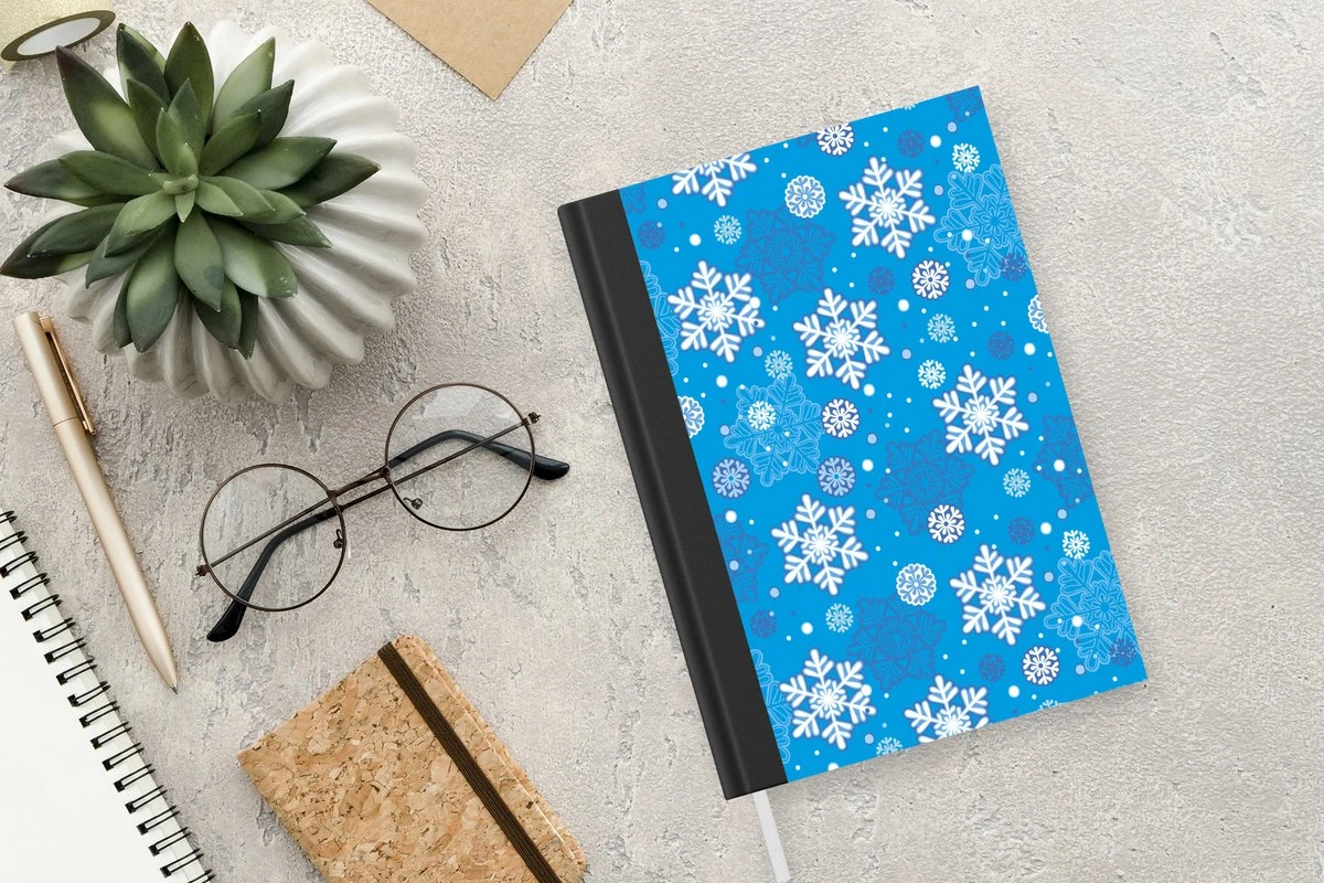 Carnet - Cahier - Flocon De Neige - Hiver - Noël - Motifs - Carnet - Format A5 - Bloc-notes - Noël - Cadeau - Cadeau De Noël Pour Hommes, Femmes Et Enfants 5 Carnet - Cahier - Flocon De Neige - Hiver - Noël - Motifs - Carnet - Format A5 - Bloc-notes - Noël - Cadeau - Cadeau De Noël Pour Hommes, Femmes Et Enfants – Image 3