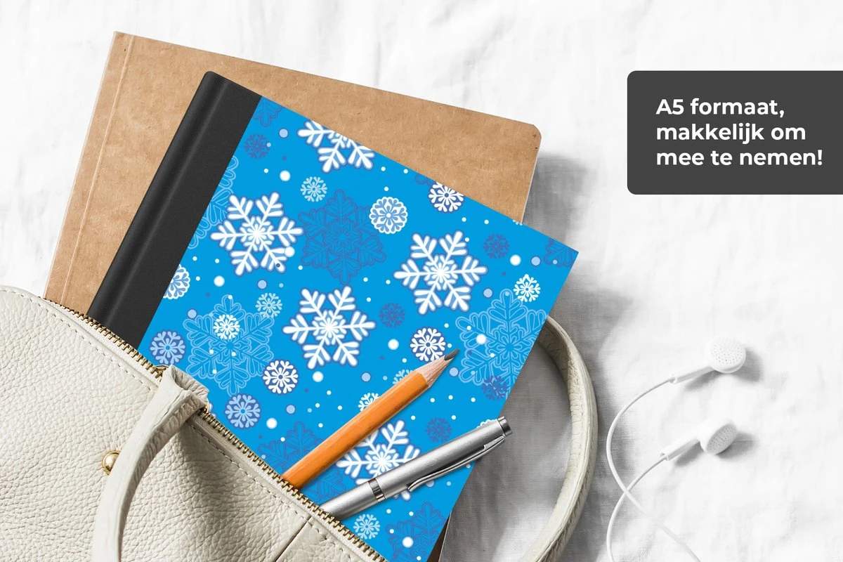Carnet - Cahier - Flocon De Neige - Hiver - Noël - Motifs - Carnet - Format A5 - Bloc-notes - Noël - Cadeau - Cadeau De Noël Pour Hommes, Femmes Et Enfants 6 Carnet - Cahier - Flocon De Neige - Hiver - Noël - Motifs - Carnet - Format A5 - Bloc-notes - Noël - Cadeau - Cadeau De Noël Pour Hommes, Femmes Et Enfants – Image 4