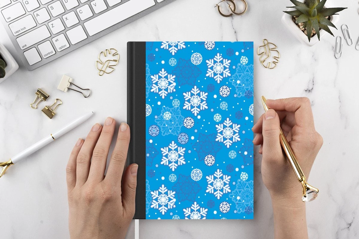 Carnet - Cahier - Flocon De Neige - Hiver - Noël - Motifs - Carnet - Format A5 - Bloc-notes - Noël - Cadeau - Cadeau De Noël Pour Hommes, Femmes Et Enfants 7 Carnet - Cahier - Flocon De Neige - Hiver - Noël - Motifs - Carnet - Format A5 - Bloc-notes - Noël - Cadeau - Cadeau De Noël Pour Hommes, Femmes Et Enfants – Image 5