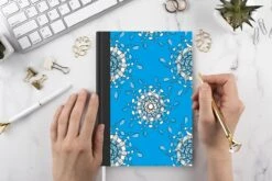 Carnet - Cahier - Fleurs - Flocon De Neige - Design - Hiver - Carnet - Format A5 - Bloc-notes - Noël - Cadeau - Cadeau De Noël Pour Hommes, Femmes Et Enfants -Decoris Boutique 1200x800 564