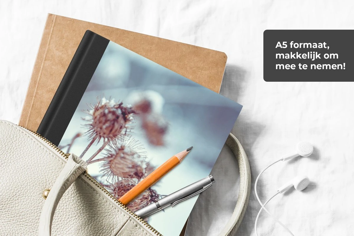 Carnet - Cahier - Plantes - Hiver - Neige - Nature - Carnet - Format A5 - Bloc-notes - Noël - Cadeau - Cadeau De Noël Homme, Femme Et Enfant 8 Carnet - Cahier - Plantes - Hiver - Neige - Nature - Carnet - Format A5 - Bloc-notes - Noël - Cadeau - Cadeau De Noël Homme, Femme Et Enfant – Image 6